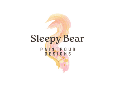 Sleepy Bear Paintpour Designs