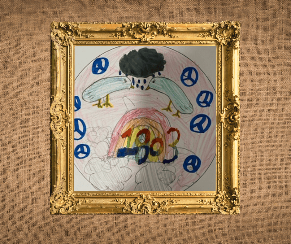 Peace and Love by Gabby Giovarelli of Macungie Elementary School