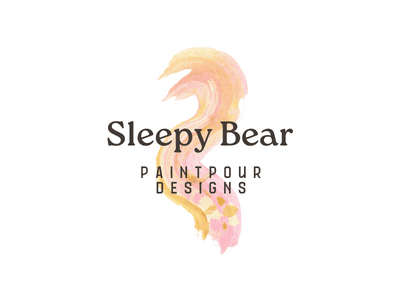 Sleepy Bear Paintpour Designs