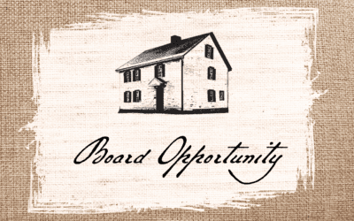 Join Our Board of Directors! Secretary Seat Open for Nominations